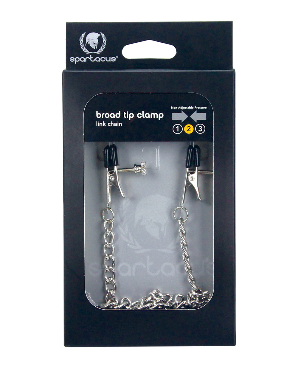 Spartacus Spartacus Adjustable Broad Tip Nipple Clamps w/Link Chain