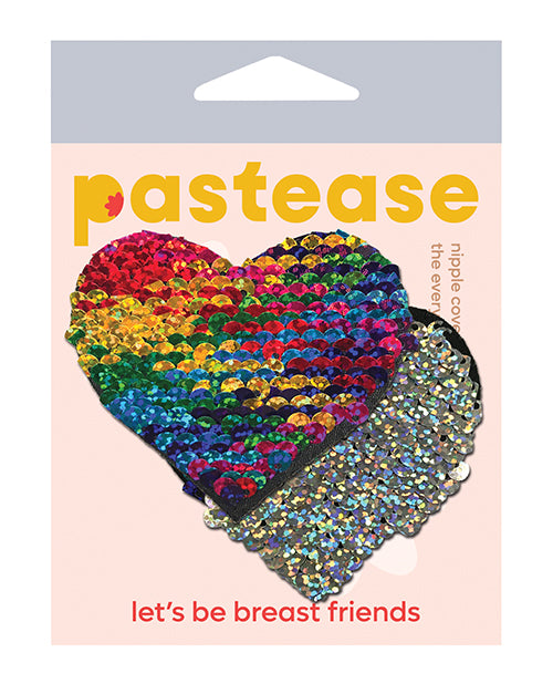 Pastease Pastease Color Changing Flip Sequins Heart - Rainbow O/S