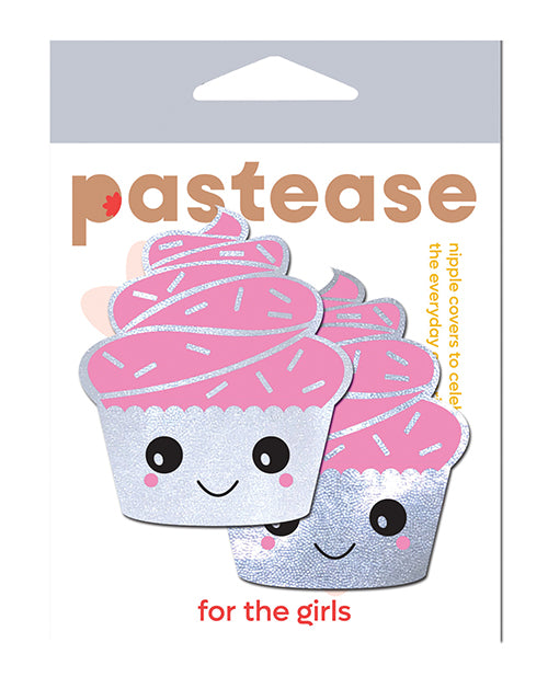 Pastease Pastease Cupcake Glittery Frosting Nipple Pastie - White O/S