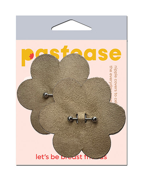 Pastease Pastease Pierced Flower Breast Petal w/Barbell Piercing - Nude O/S