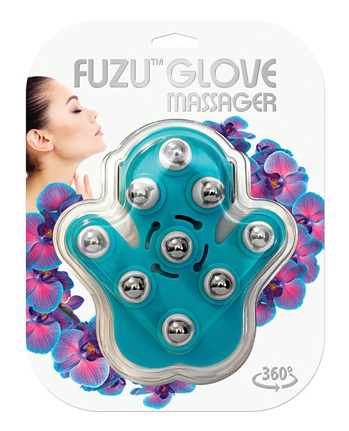 Fuzu Fuzu Glove Massager - Neon Blue