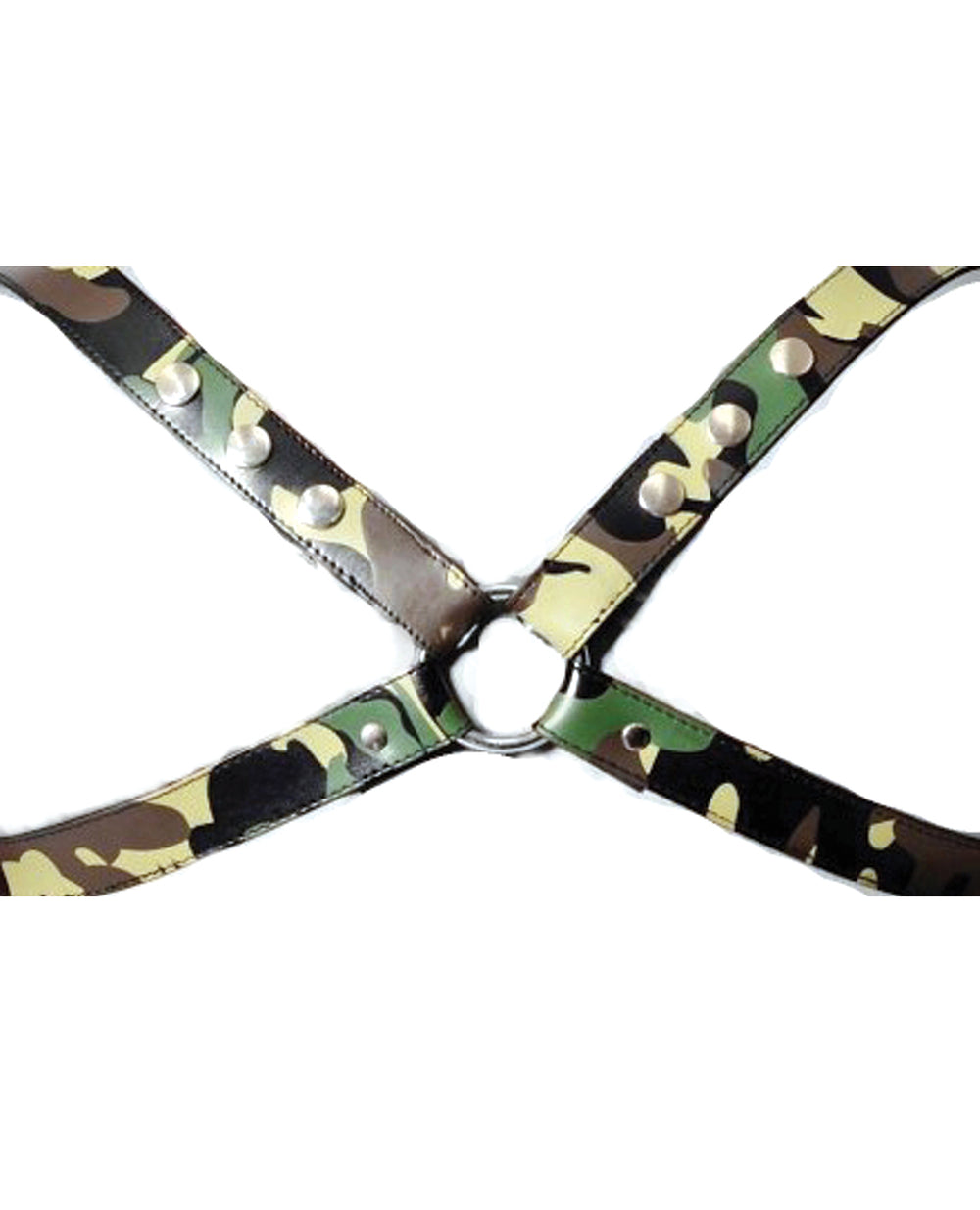 Sensual Sin Sensual Sin Leather X Harness - Camo Large/Extra Large