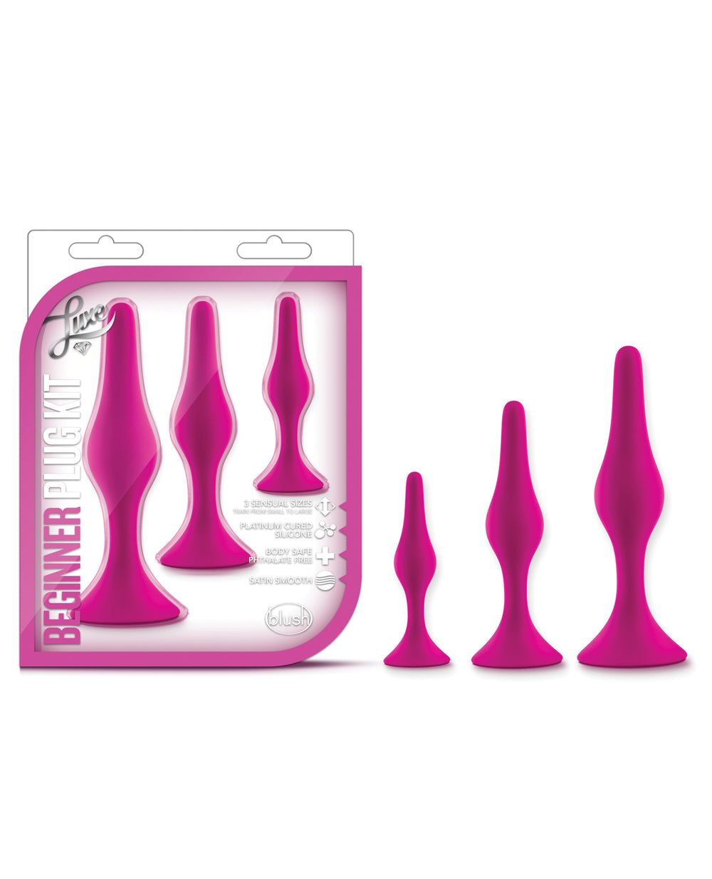 Luxe Blush Luxe Beginner Plug Kit - Pink