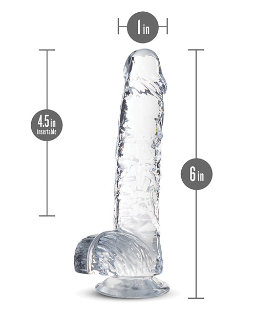 Naturally Yours Blush Naturally Yours 6" Crystalline Dildo - Diamond
