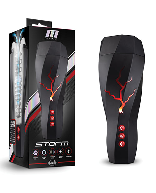 M for Men Blush M for Men Storm Suction Powered Stroker - Clear