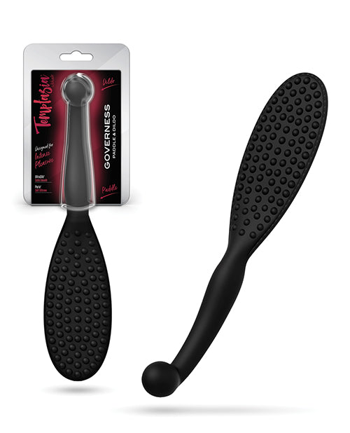 Not Regular Toys Blush Temptasia Governess Paddle $ Dildo - Black