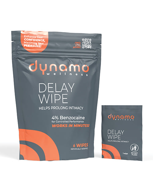 Screaming O Dynamo Wellness Delay Wipe 4% - 6 Pack