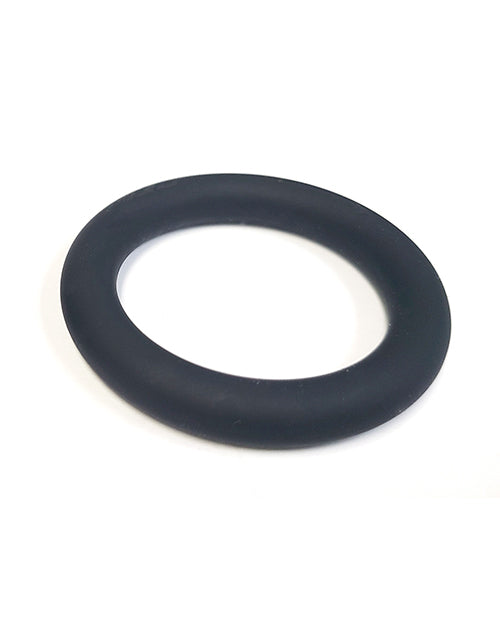 Spartacus Spartacus Liquid Silicone Cock Ring Large - Black