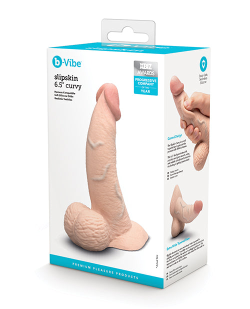 b-vibe b-Vibe Slipskin 6.5" Curvy - Cream