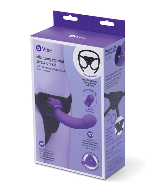 b-vibe b-Vibe Curved Vibrating Strap-On Kit