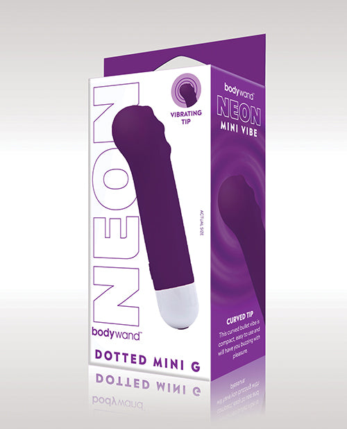 Bodywand XGen Bodywand Neon Mini Dotted G Vibe - Neon Purple