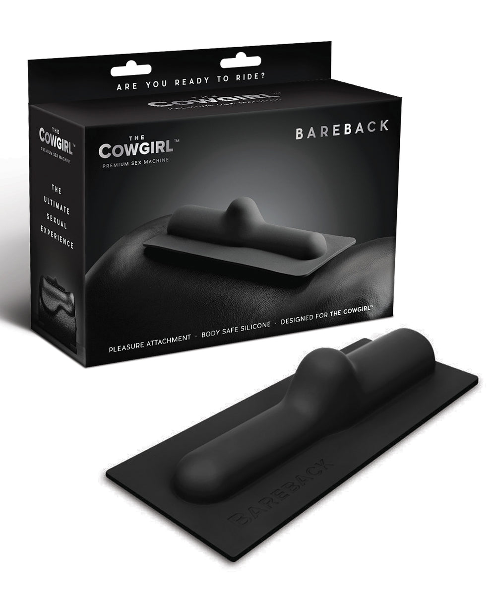 The Cowgirl The Cowgirl Bareback Silicone Attachment - Black