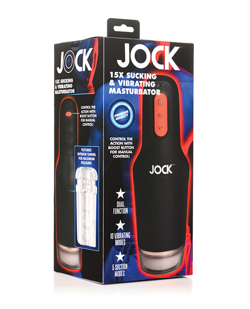 Jock Curve Toys Jock 15x Sucking & Vibrating Masturbator