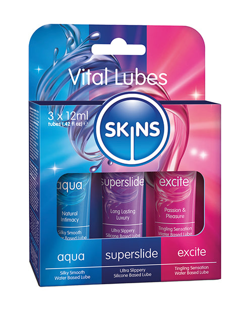 Creative Conceptions Skins Vital Lubes - 12 ml Tubes Pack of 3