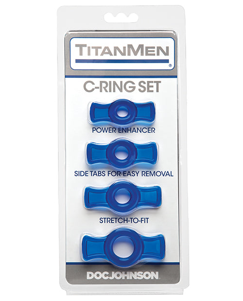 Titanmen Titanmen Tools Cock Ring Set - Blue