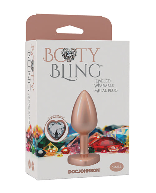 Booty Bling Booty Bling Jeweled Metal Plug - Small Gold