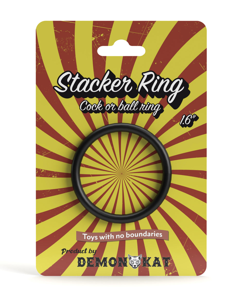 Demon Kat Demon Kat 1.6" Stacker Ring - Black
