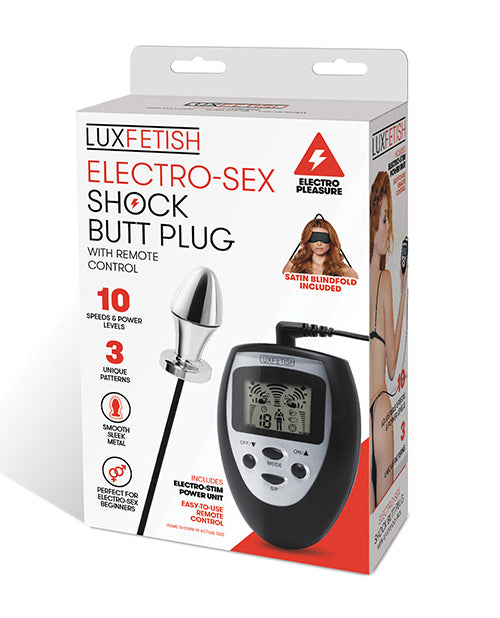 Lux Fetish Lux Fetish Electro Sex Shock Butt Plug w/Remote
