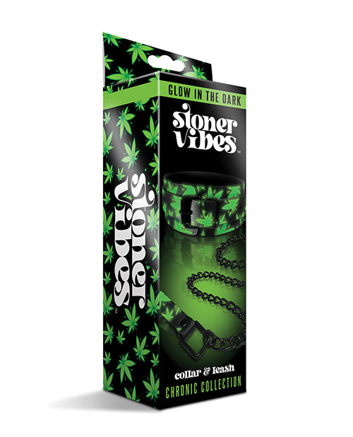 Stoner Vibes Stoner Vibes Glow in the Dark Collar & Leash