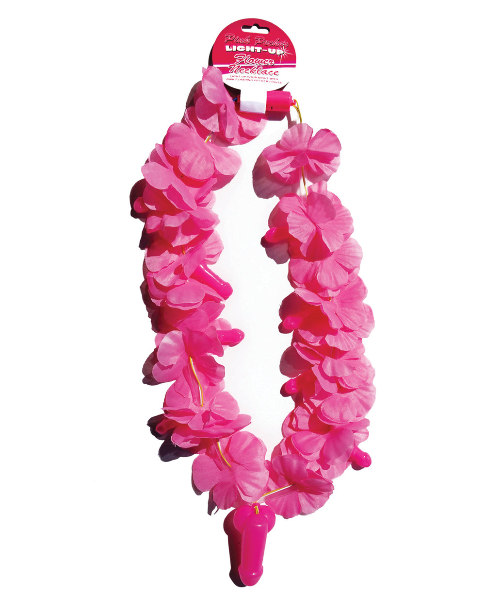 Hott Products Light Up Flower Pecker Necklace - Pink