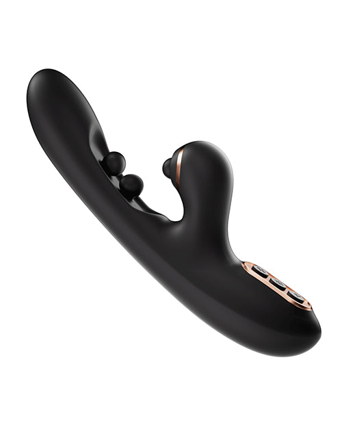 Honey Play Box Tickler Wiggling G-Spot Vibrator & Tapping Clitoral Stimulator - Black