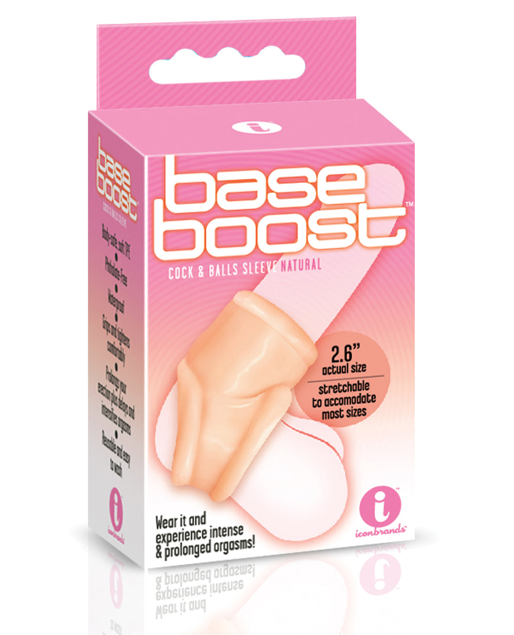 The 9s The 9's Base Boost Cock & Balls Sleeve - Natural