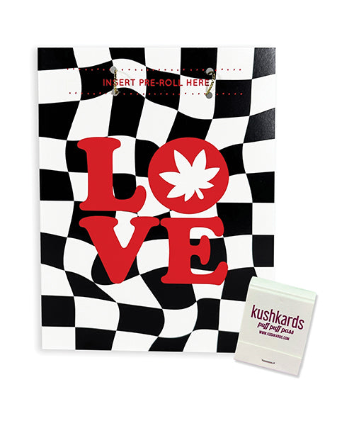 Kush Kards Love Retro Greeting Card w/Matchbook