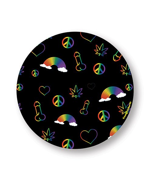 Kush Kards Rainbow Penis Naughty Sticker - Pack of 3