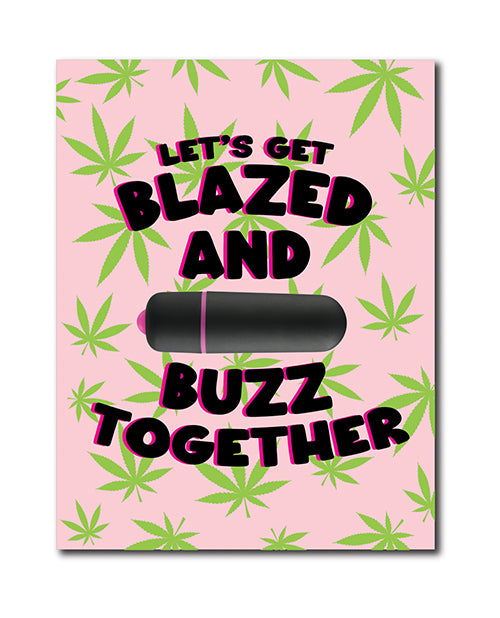 Kush Kards 420 Foreplay Blazed Greeting Card w/Rock Candy Vibrator & Fresh Vibes Towelettes