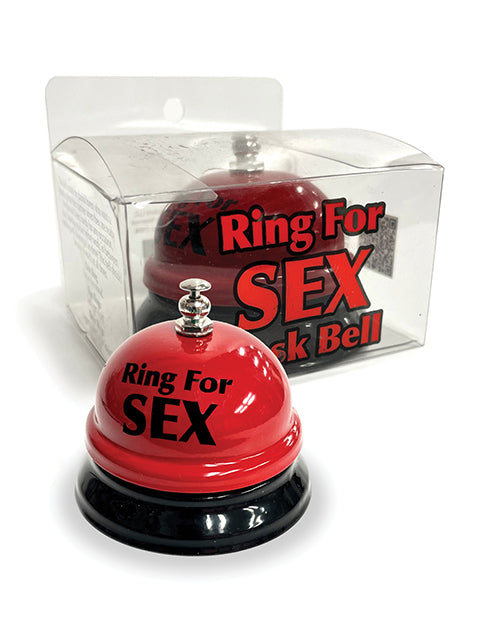 Candy Prints Ring the Bell for Sex Desk Bell - Red/Black