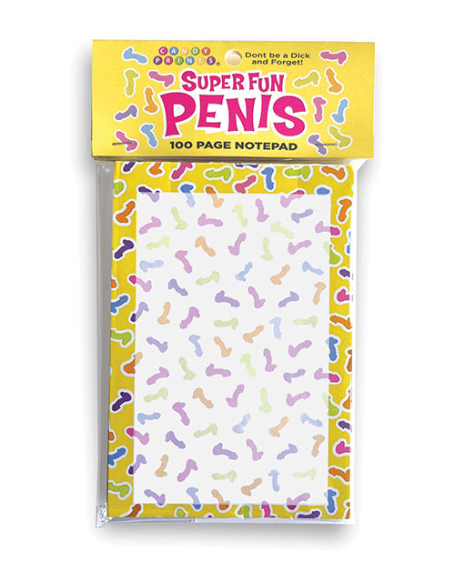 Little Genie Super Fun Penis Notepad - 100 Sheet Notepad