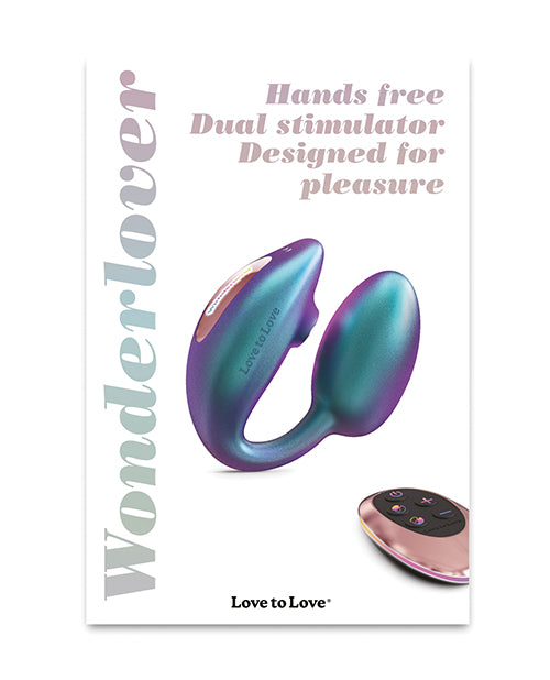 Love to Love Love to Love Wonderlover Dual Stimulator - Iridescent Turquoise