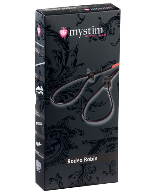 Mystim Mystim Rodeo Robin Penis & Testicle Strap Set - Black