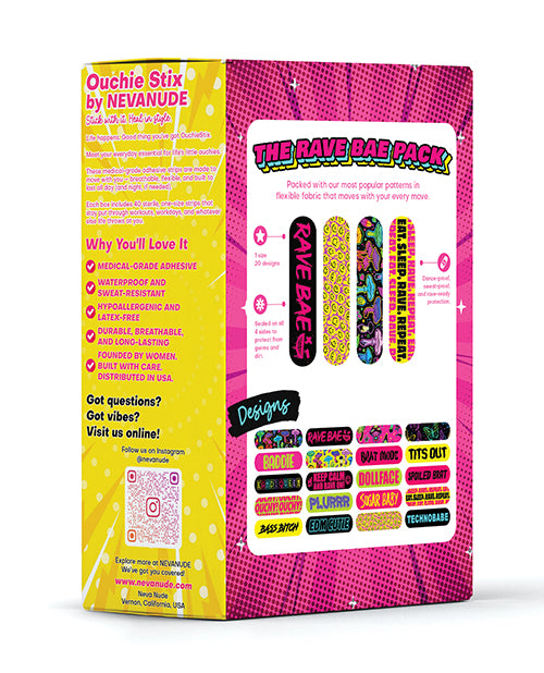 Neva Nude Neva Nude Plur Vibes Ouchie Stix Bandages Pack of 40