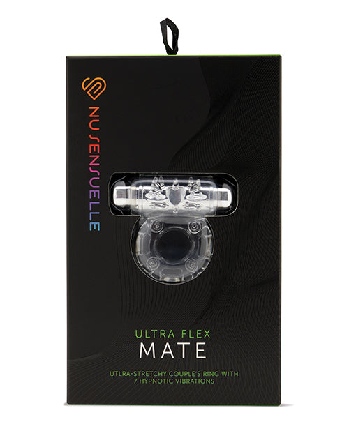 Nu Sensuelle Nu Sensuelle Mate Ultra Bullet Ring Cockring 7 Function - Clear
