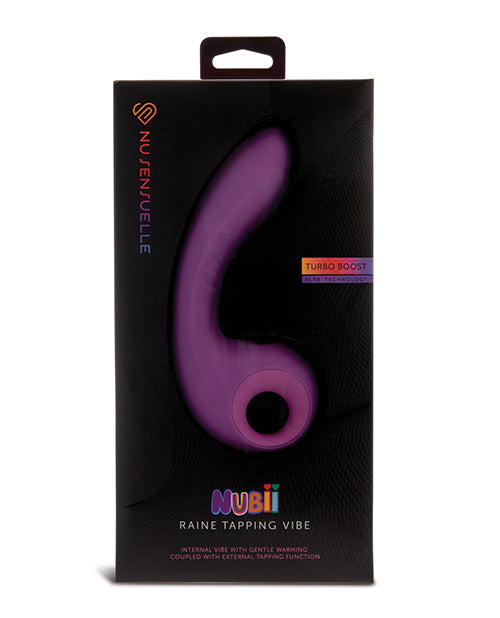 Nu Sensuelle Nu Sensuelle Raine Nubii Tapping Vibe w/Turbo Boost & Warming - Purple