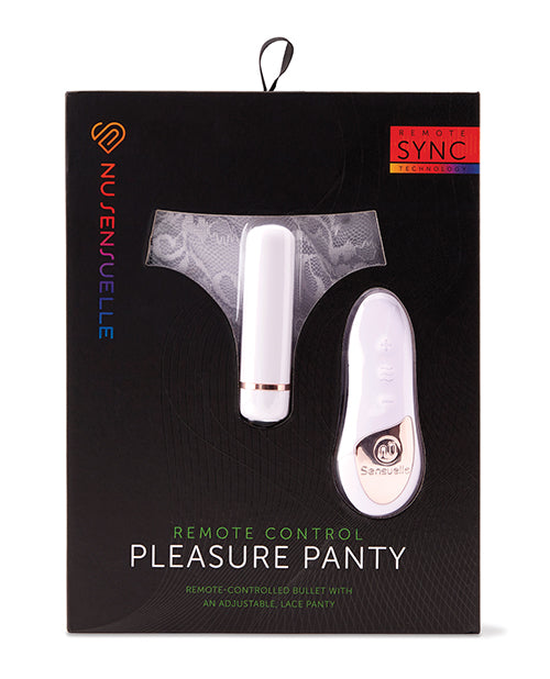 Nu Sensuelle Nu Sensuelle Pleasure Panty Bullet w/Remote Control 15 Function - White