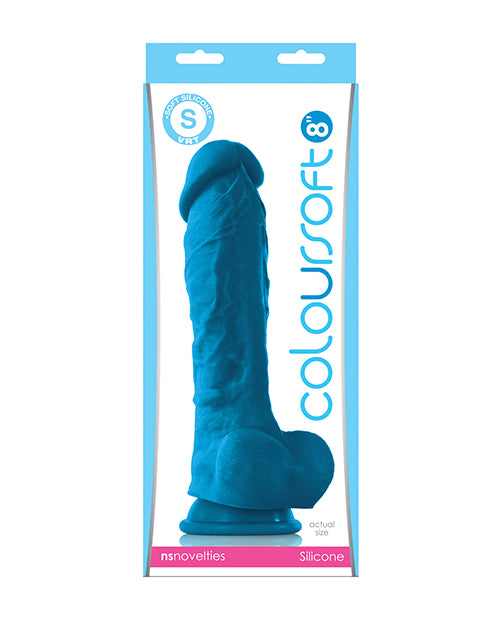 ColourSoft ColourSoft 8" Soft Dildo - Blue