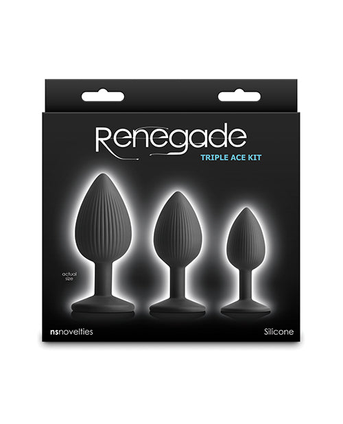 Renegade Renegade Triple Ace Anal Kit - Black