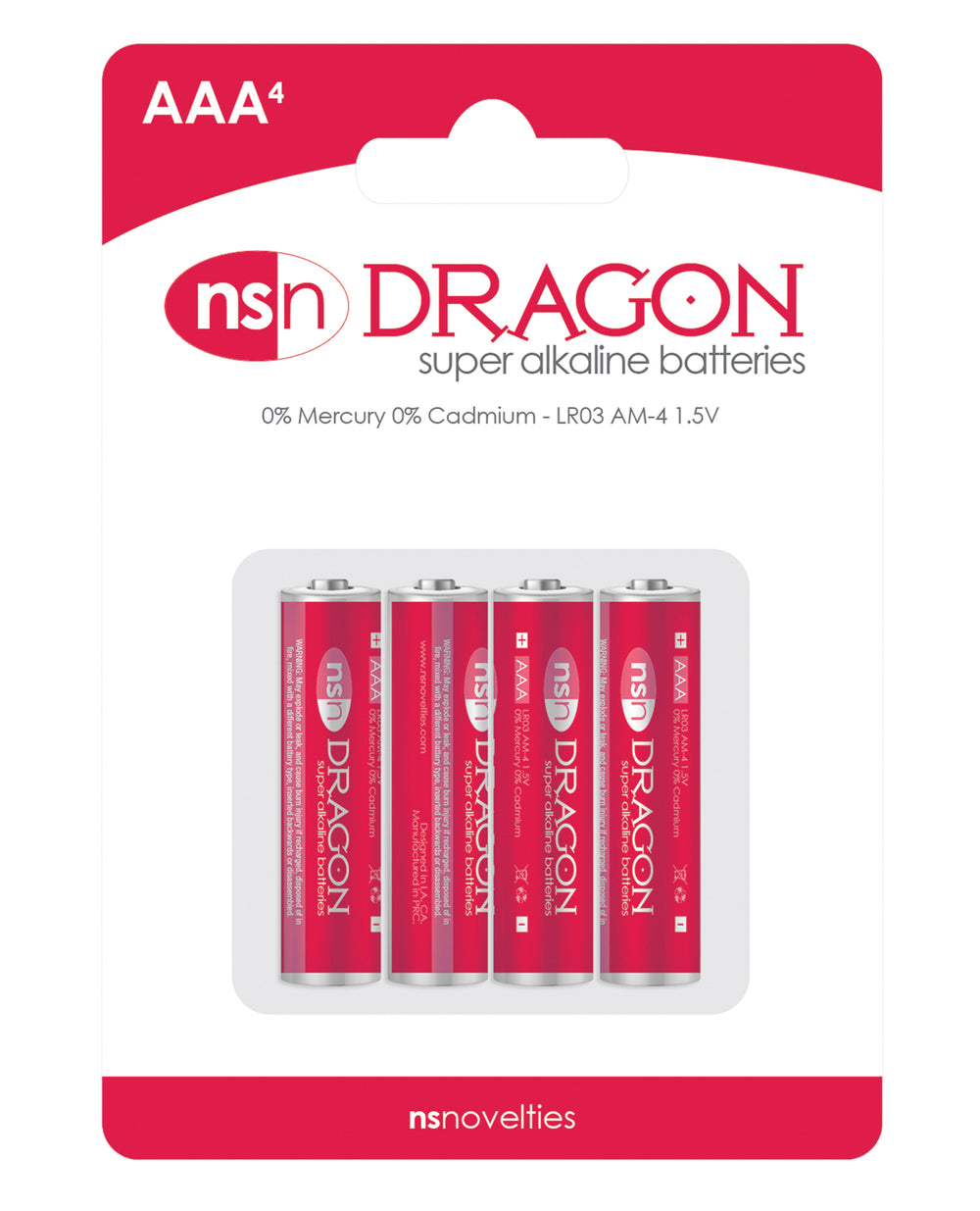 Dragon Dragon Alkaline Batteries - AAA Pack of 4
