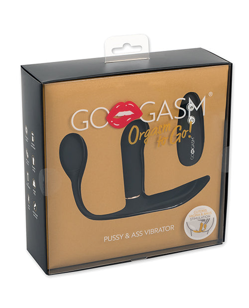Not Regular Toys GoGasm Pussy & Ass Vibrator - Black