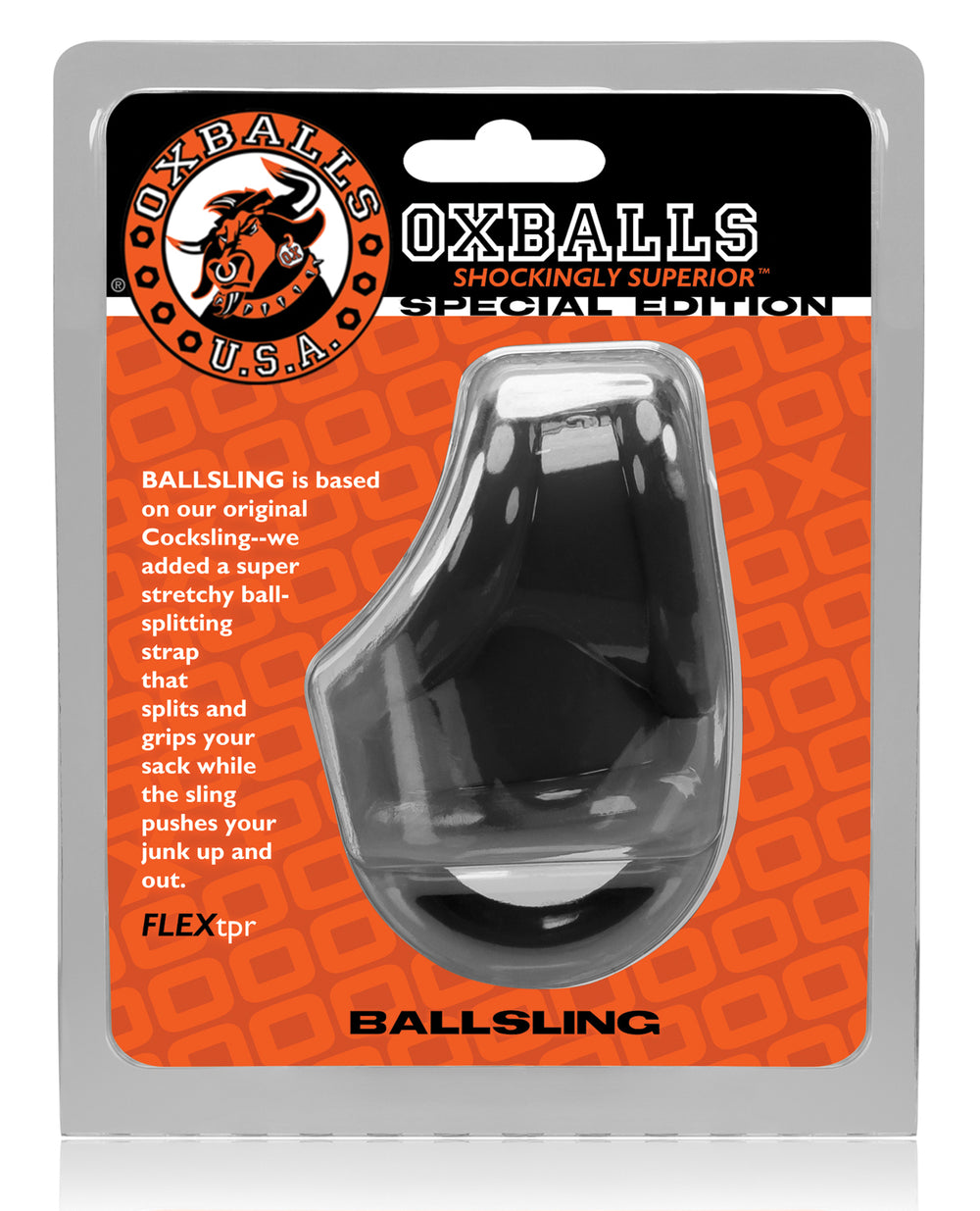 Oxballs Oxballs Ballsling Ball Split Sling - Black