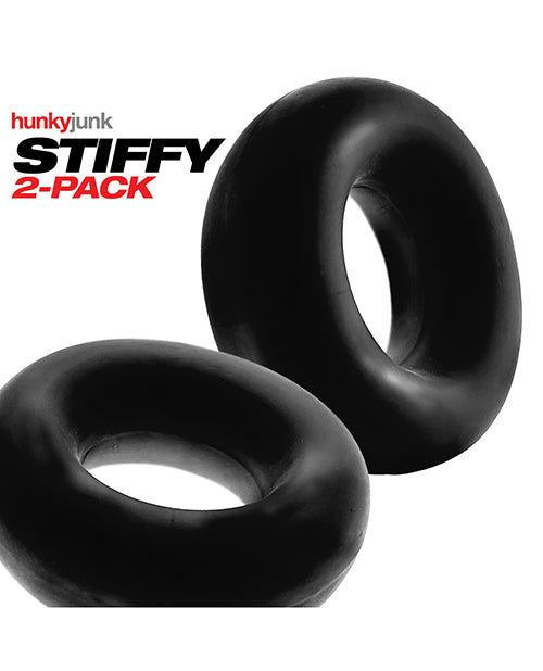Hunky Junk Hunky Junk Stiffy 2 Pack Cockrings - Tar Ice
