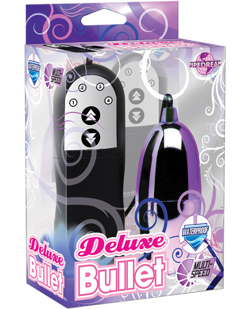 Pipedream Products Deluxe Bullet Waterproof Vibe - Mutli-speed Purple