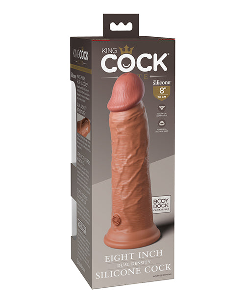 King Cock Elite King Cock Elite 8" Dual Density Silicone Cock - Tan