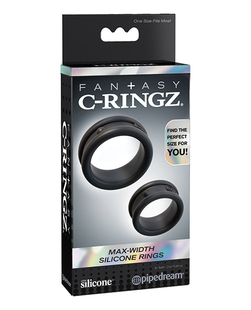 Fantasy C-Ringz Fantasy C-Ringz Max Width Silicone Rings - Black