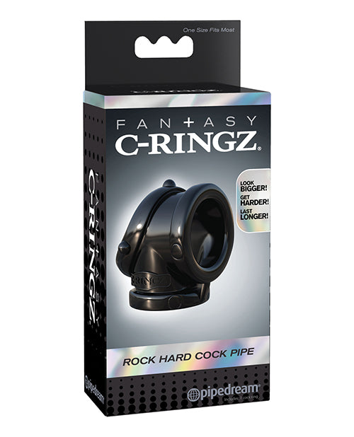 Fantasy C-Ringz Fantasy C-Ringz Rock Hard Cock Pipe - Black