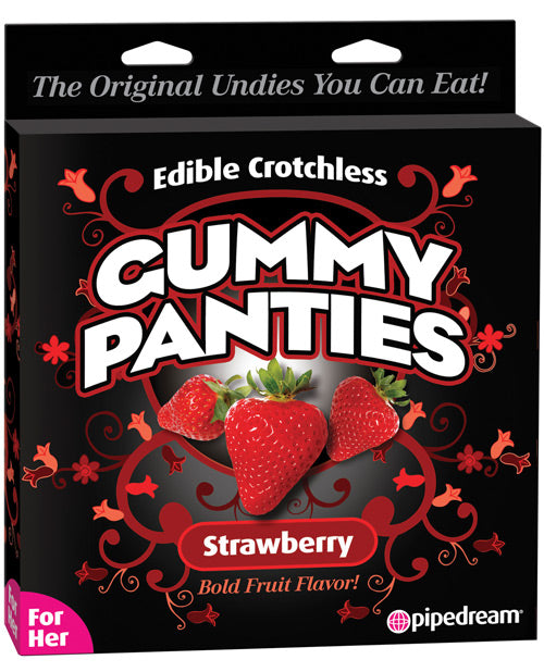 Pipedream Products Edible Crotchless Gummy Panty - Strawberry