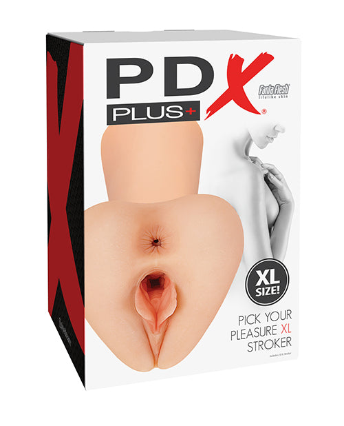 PDX Plus PDX Plus Pick Your Pleasure Pussy Stroker - XL Light