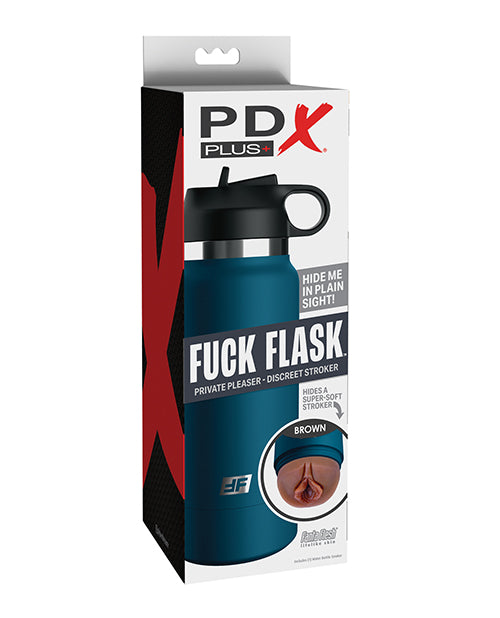 PDX Plus PDX Plus Fuck Flask Private Pleaser Stroker - Brown/Blue